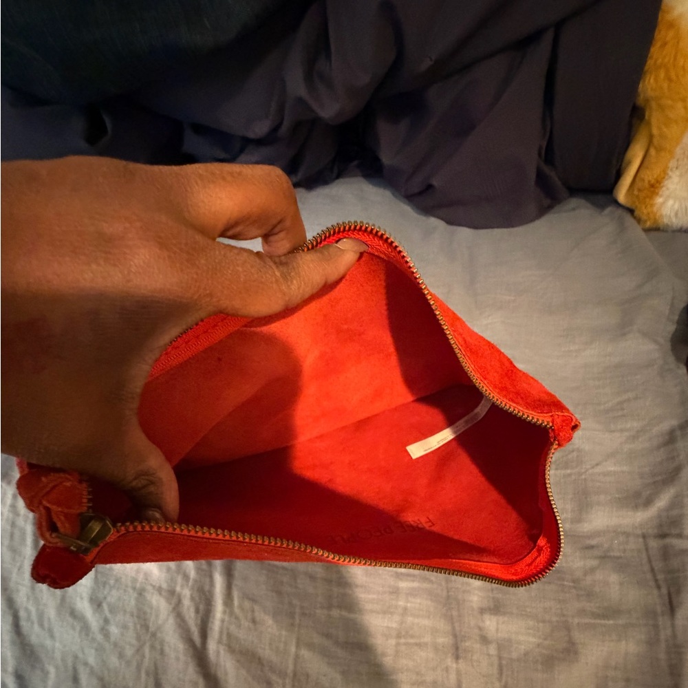 Vibrant Red Clutch Bag